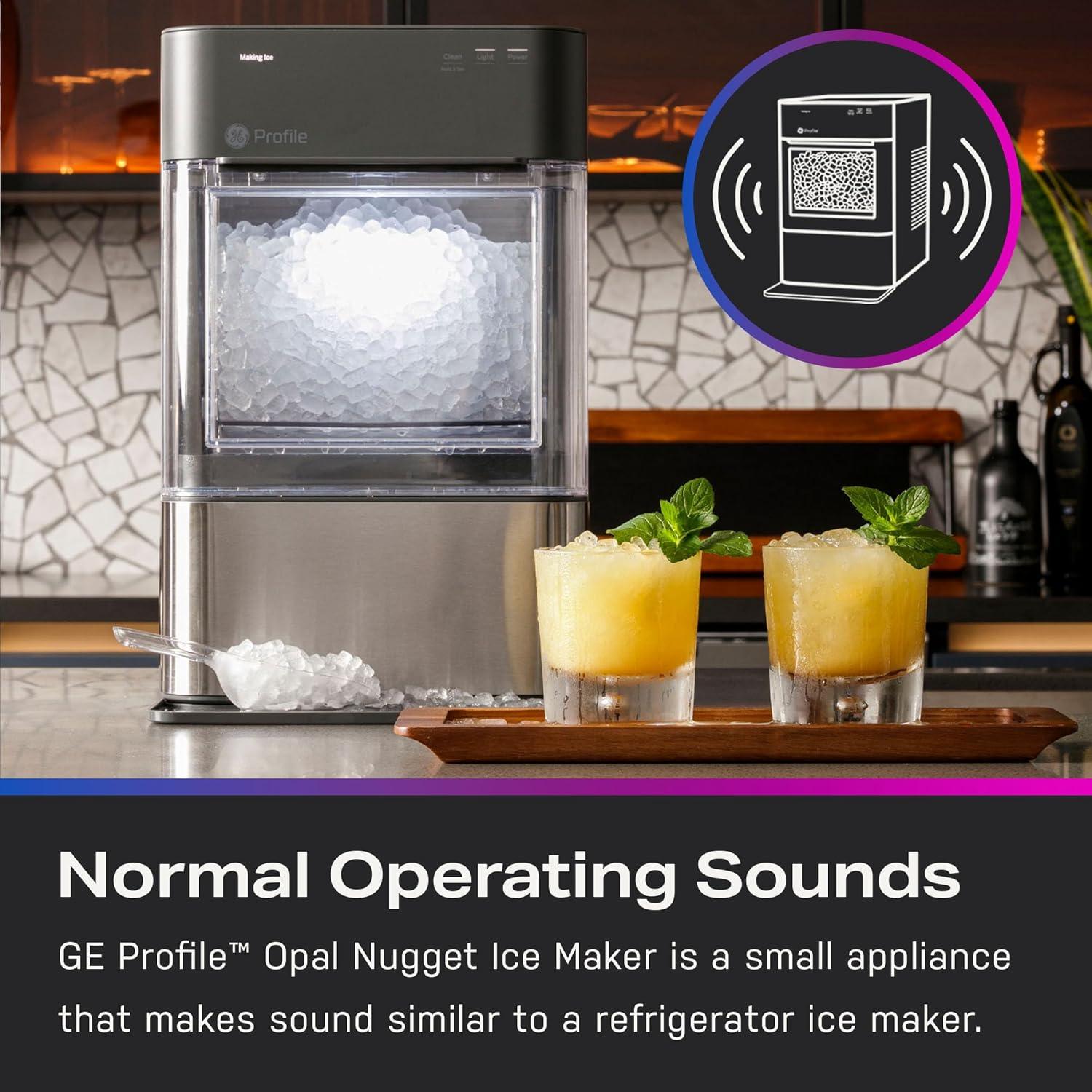 Máquina de Hielo GE Profile Opal 2.0 Acero Inoxidable 17,24 kg