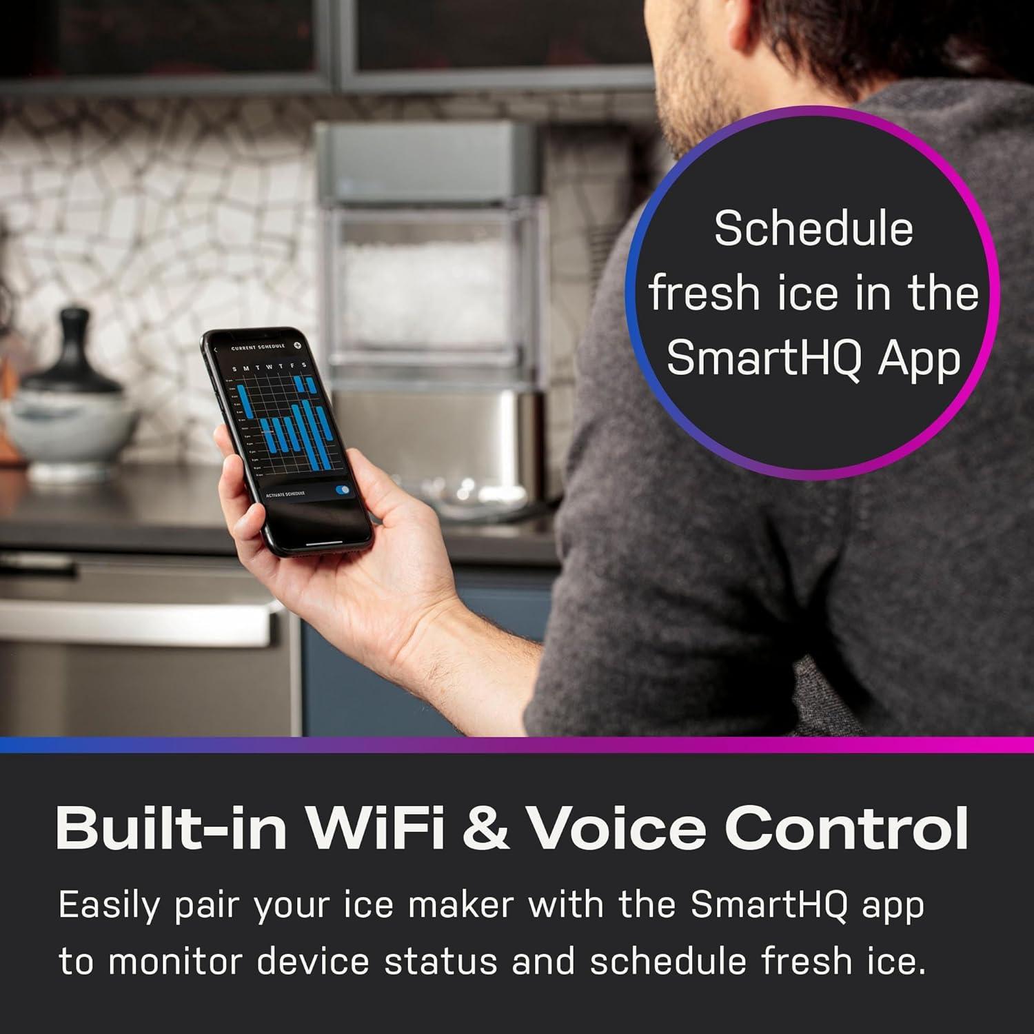 Máquina de Hielo GE Profile Opal 2.0 Acero Inoxidable 17,24 kg