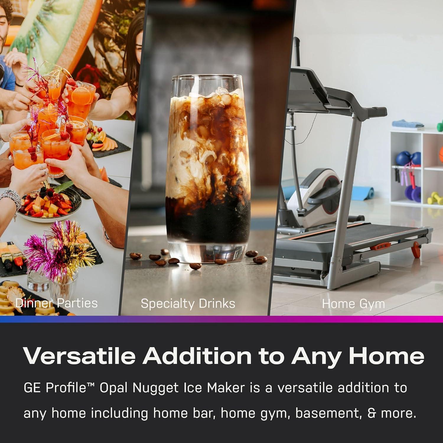 Máquina de Hielo GE Profile Opal 2.0 Acero Inoxidable 17,24 kg