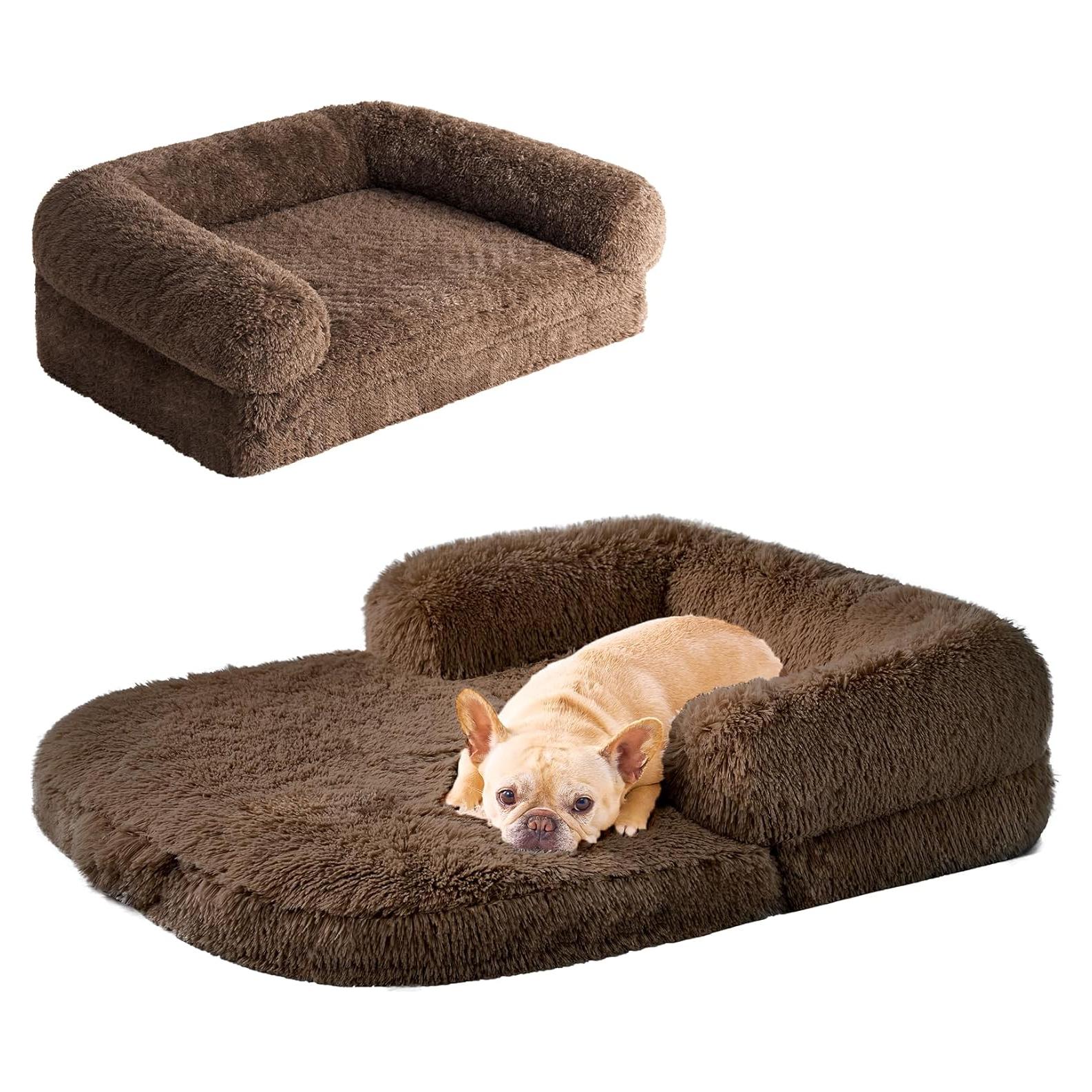 Cama Plegable para Perros EHEYCIGA 101.6x76.2cm Marrón