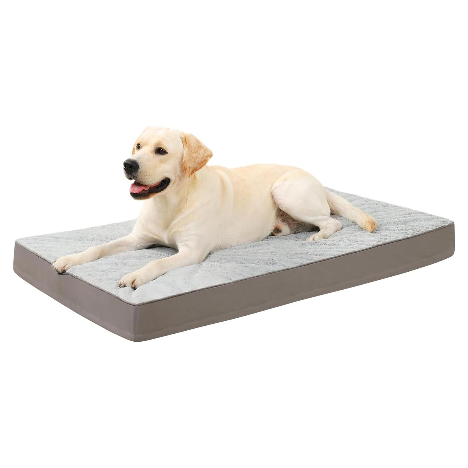 Cama Ortopédica para Perros KSIIA 89x56cm Impermeable Gris