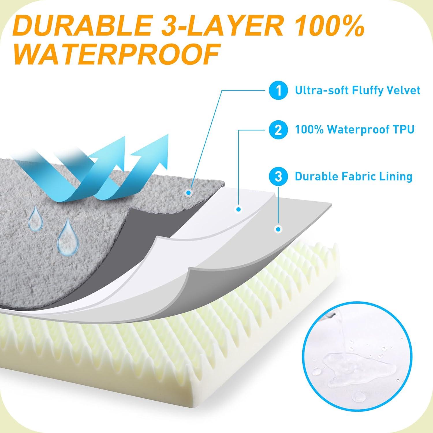 Cama Ortopédica para Perros KSIIA 89x56cm Impermeable Gris