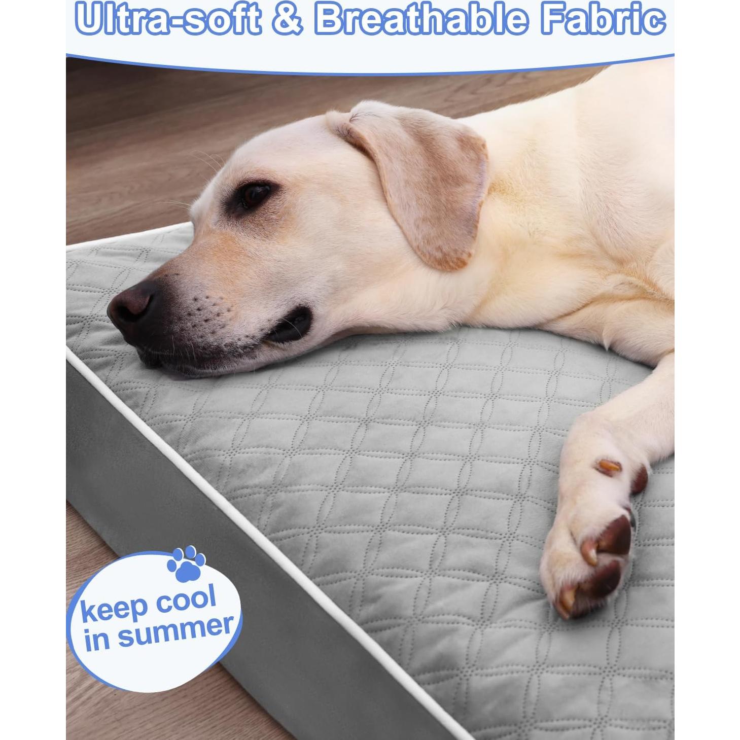 Cama Ortopédica para Perros KSIIA XL Impermeable 104x69cm