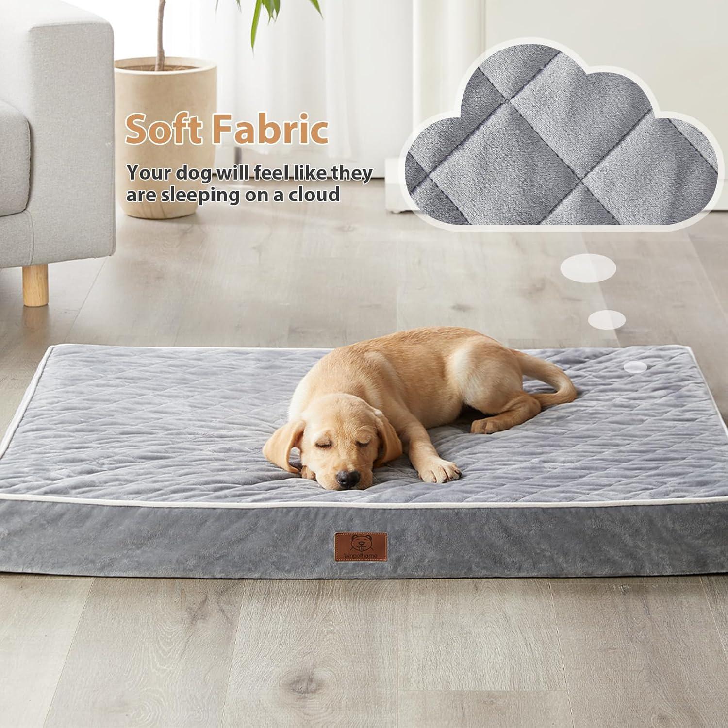 Cama ortopédica para perros WNPETHOME XL impermeable 106.68x76.2cm
