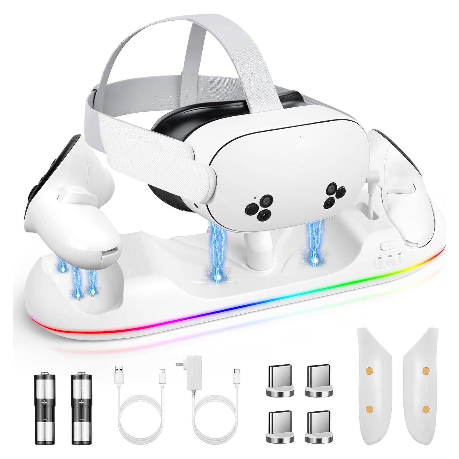 Estación de Carga Rápida HURRA para Meta Quest 3S/3/2/Pro