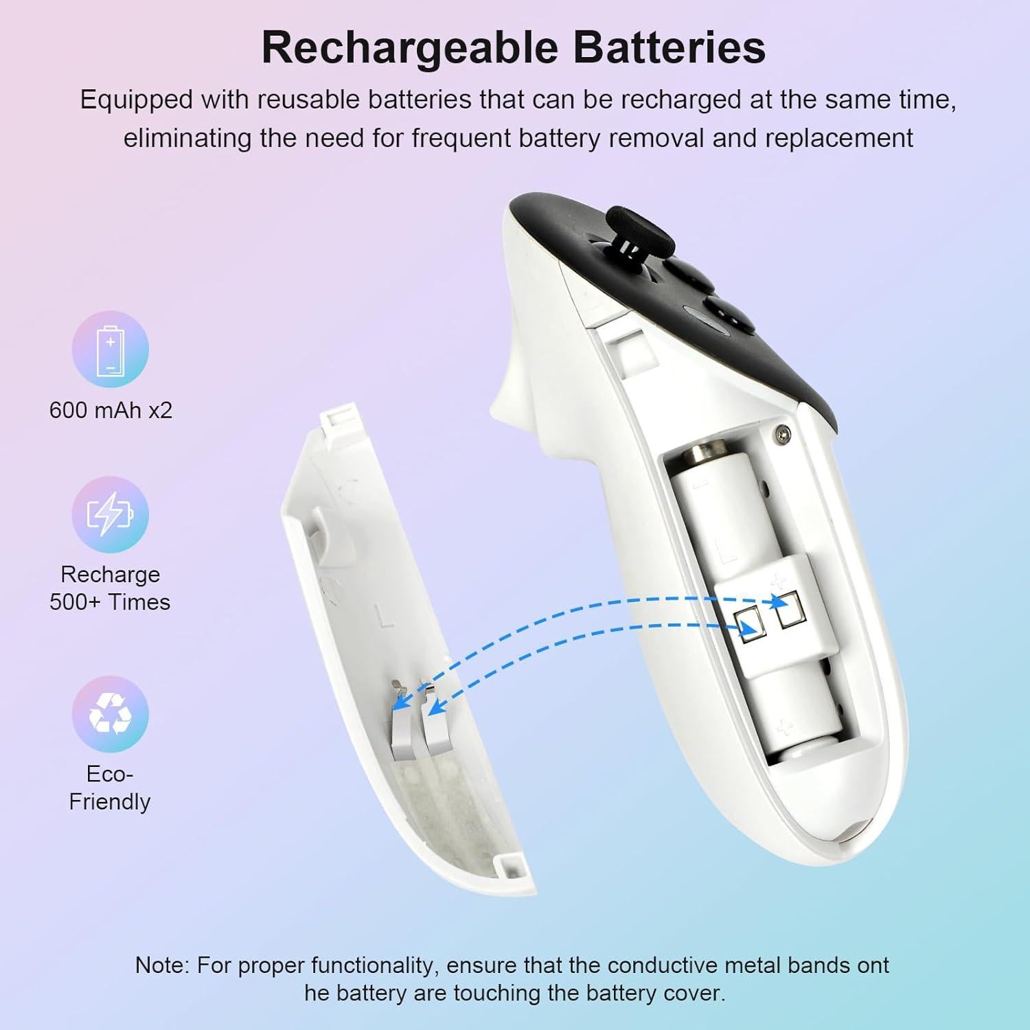 Base de Carga Rápida Meta Quest 3S con 2 Baterías Recargables
