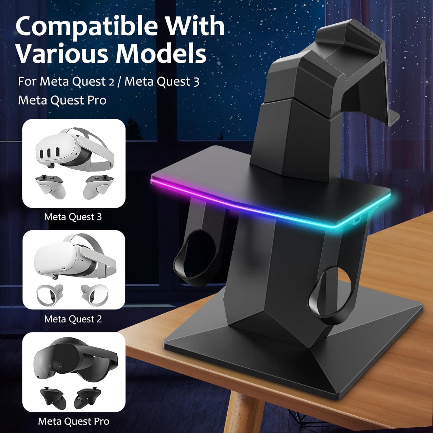 Base de Carga RGB Bioherm para Meta Quest 2/3/3S/Pro