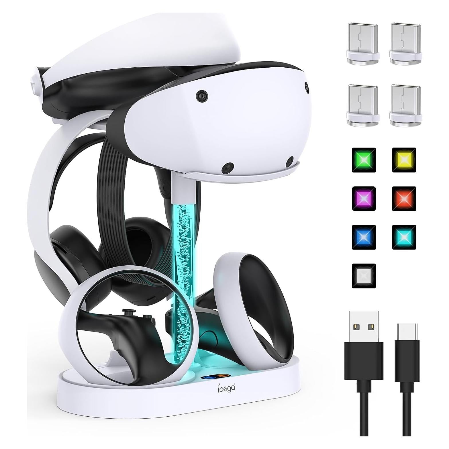 Soporte de Carga FastSnail para PS VR2 con Luz RGB
