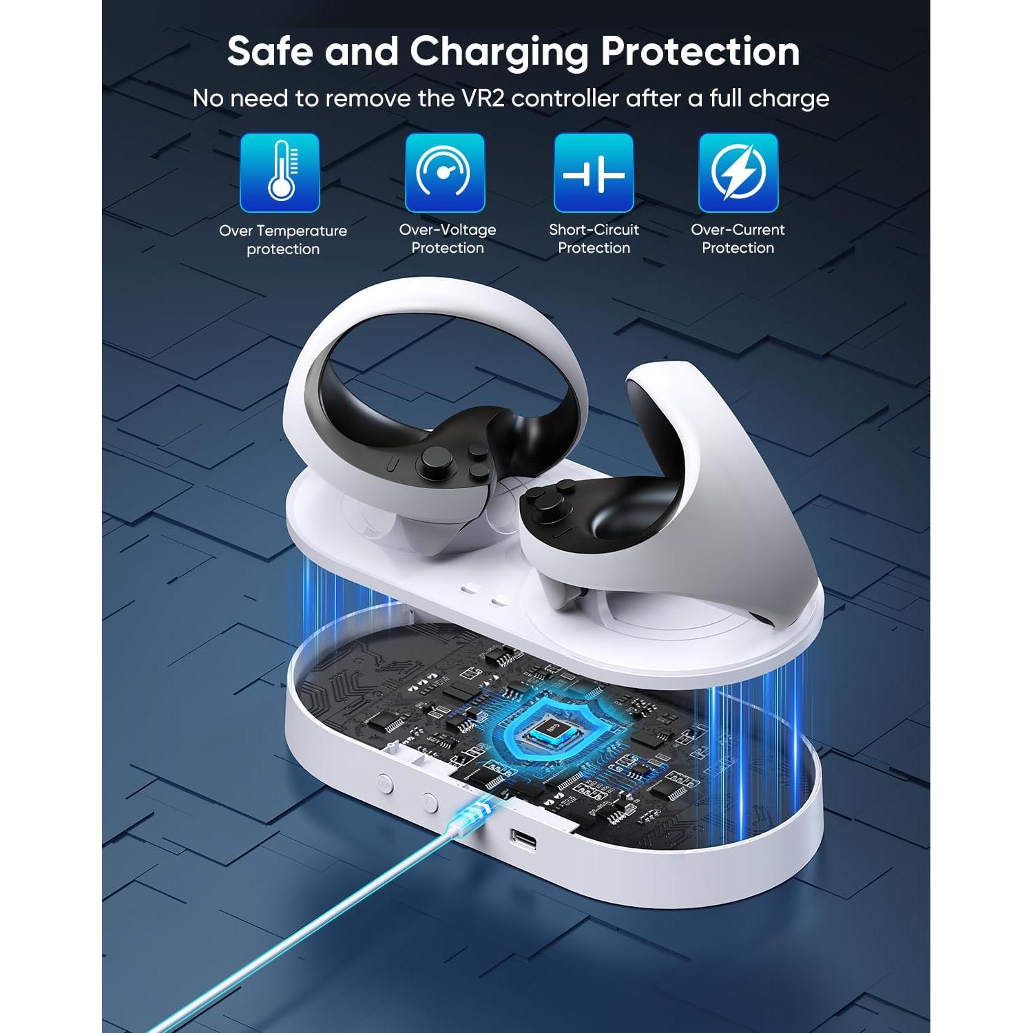 Soporte de Carga FastSnail para PS VR2 con Luz RGB