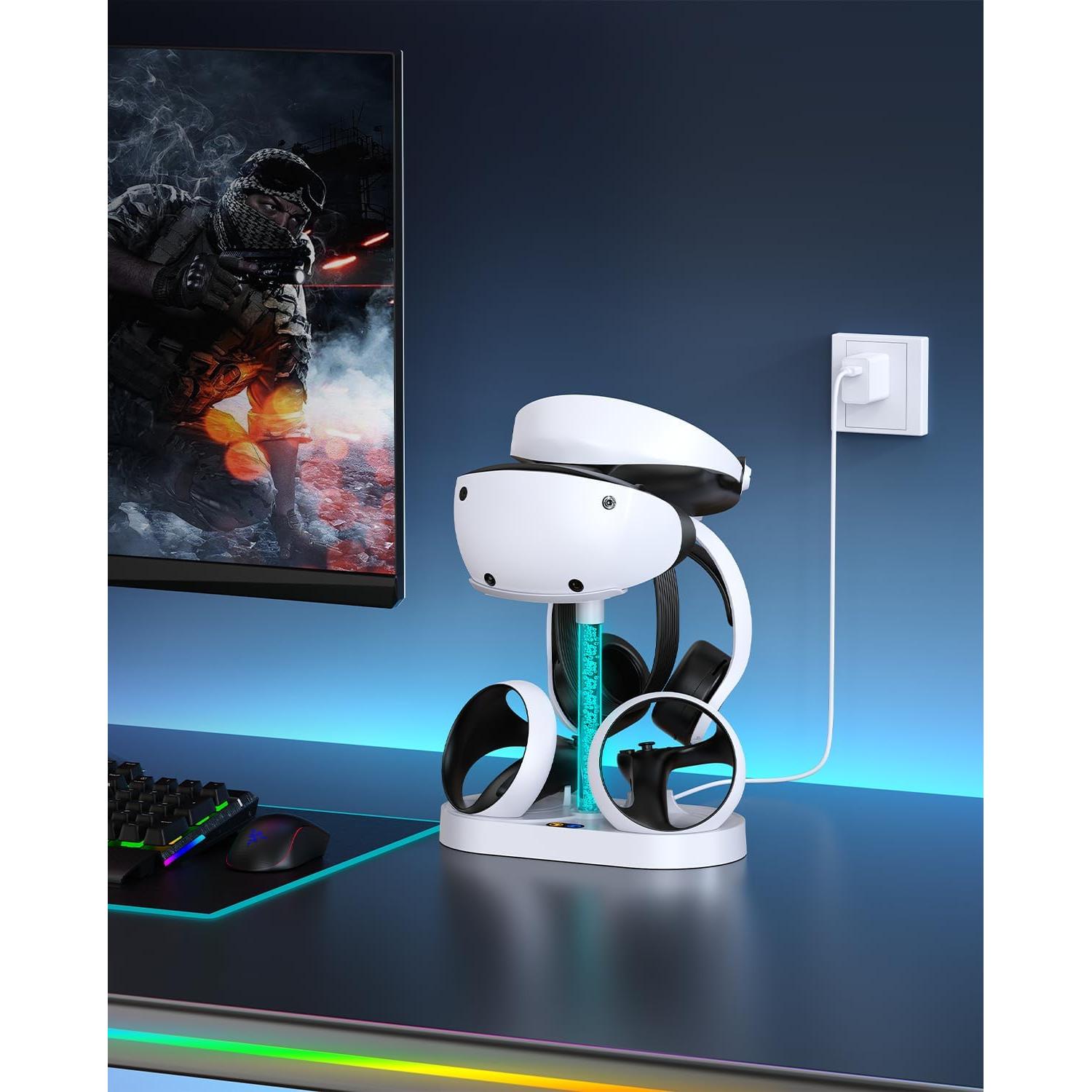 Soporte de Carga FastSnail para PS VR2 con Luz RGB