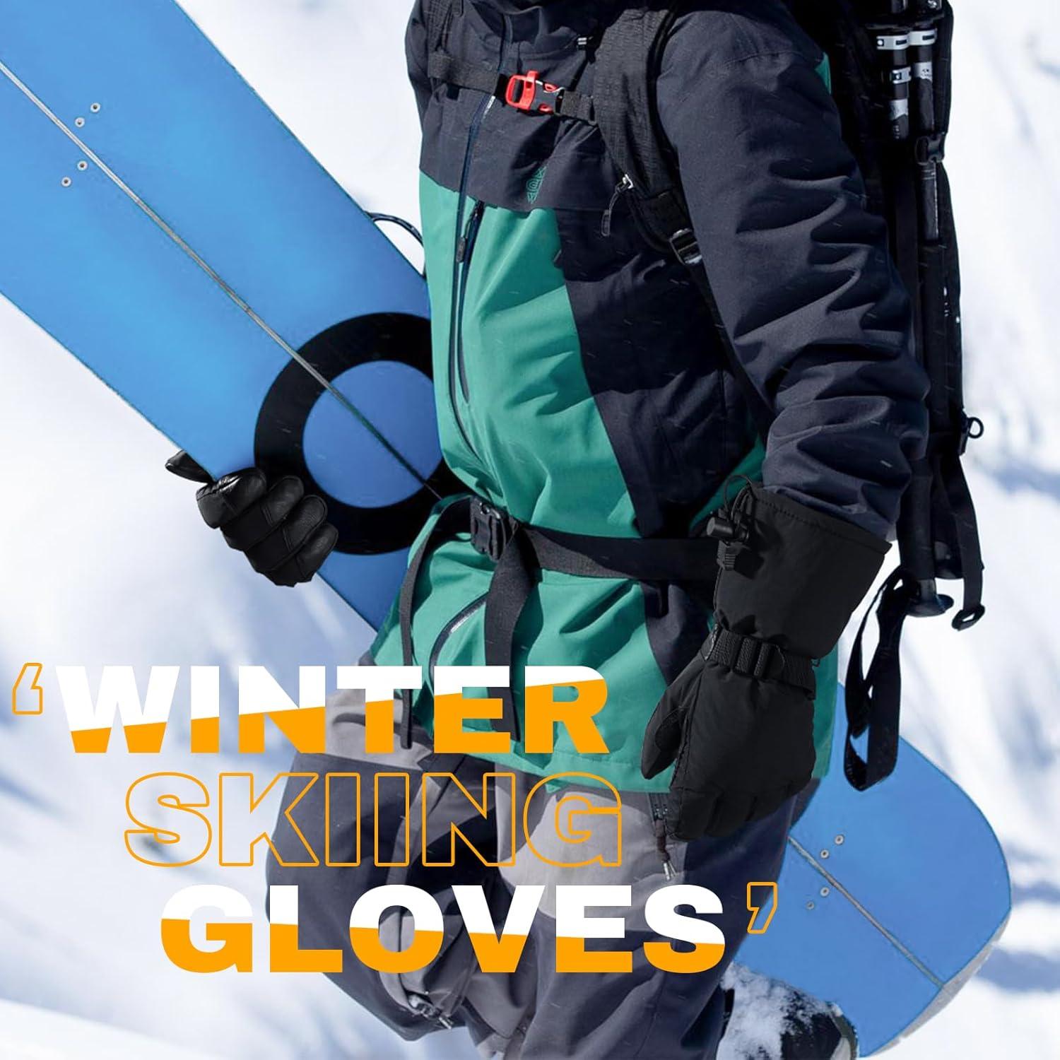Guantes de Invierno OZERO Mitones Térmicos para Esquiar