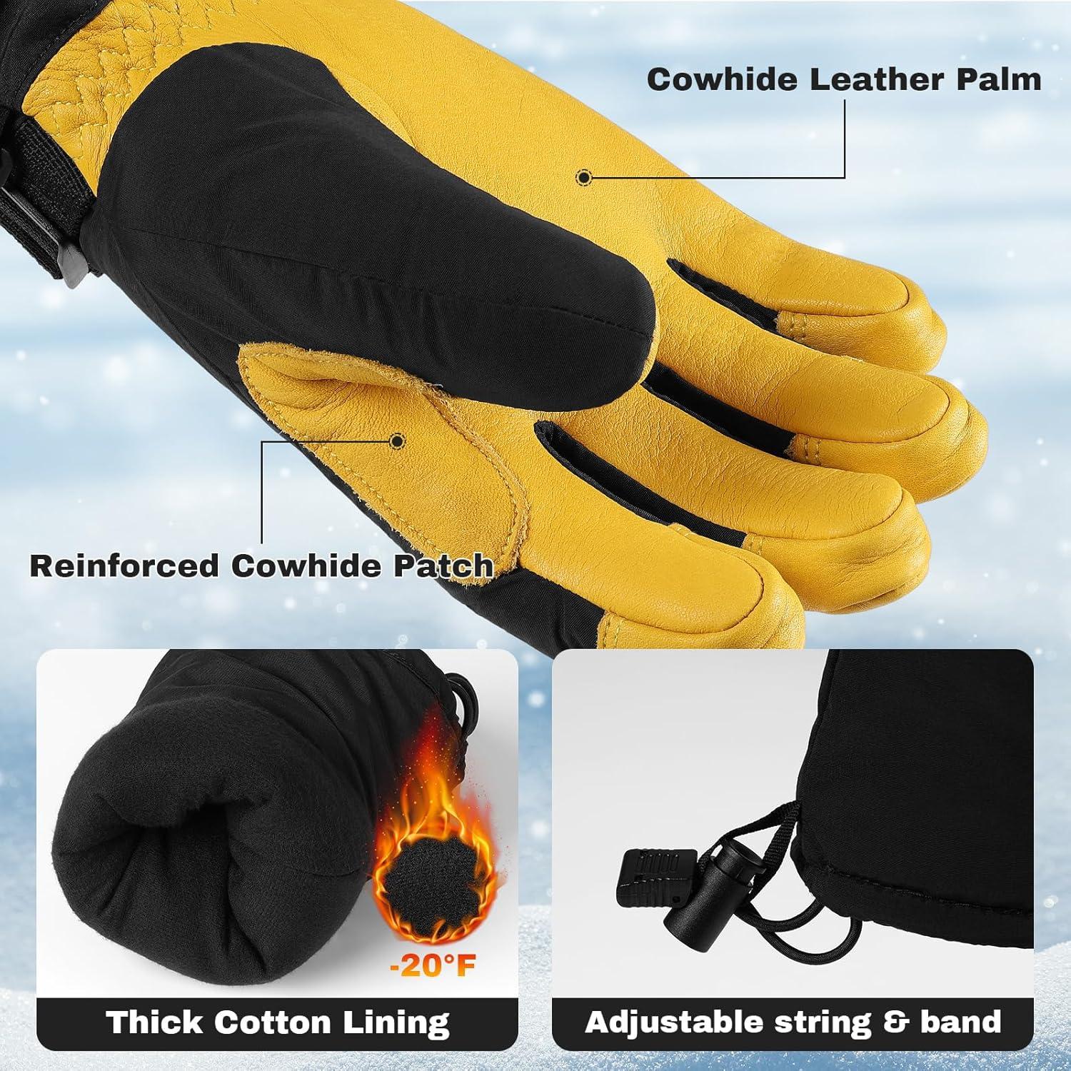Guantes de Invierno OZERO Mitones Térmicos Impermeables