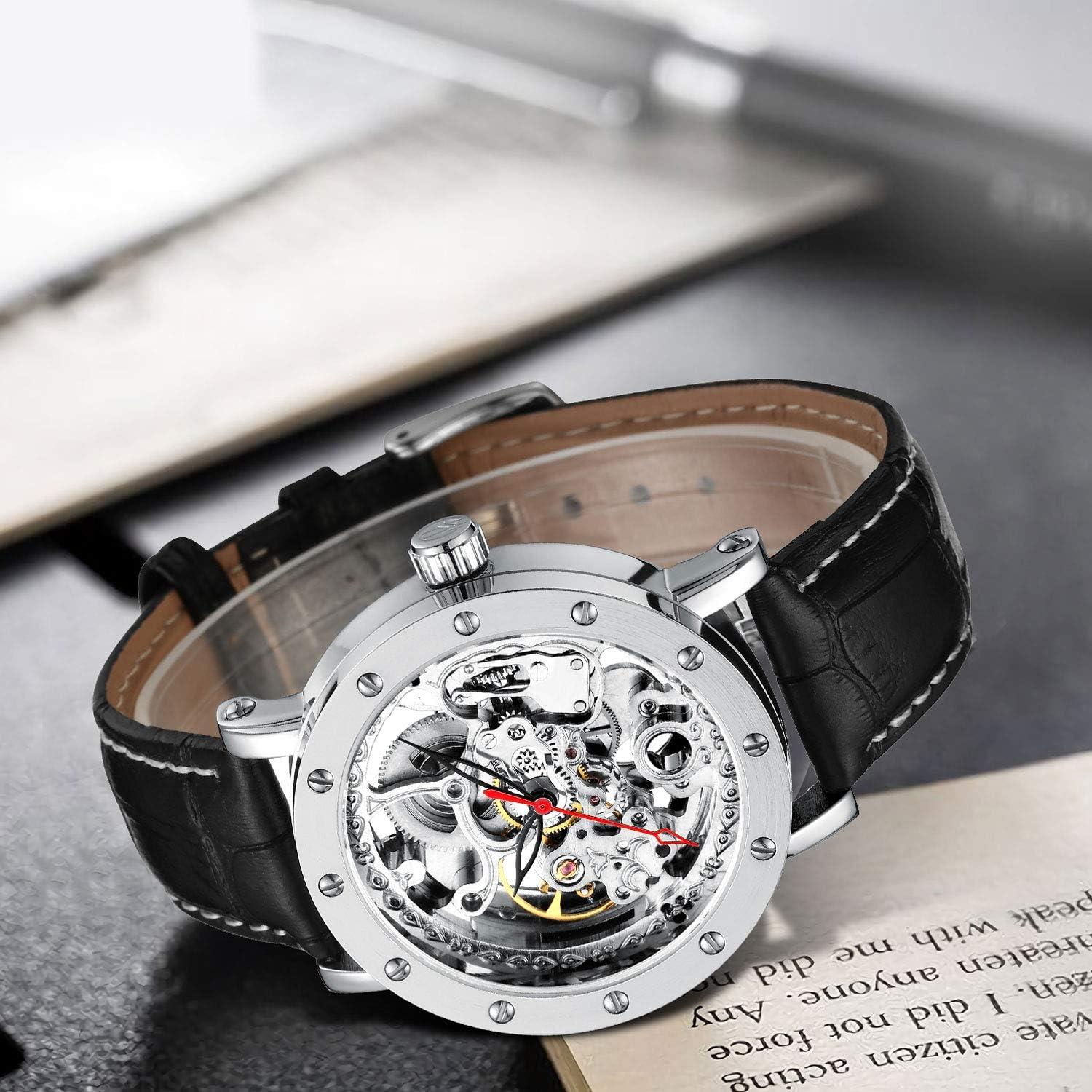 Reloj Mecánico Automático IK COLOURING Steampunk Acero Inoxidable