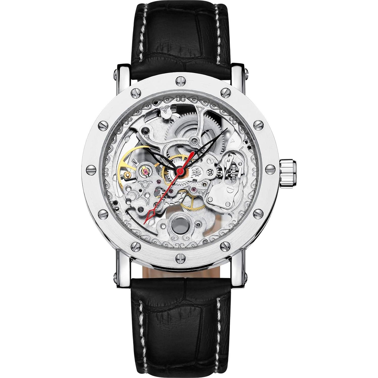 Reloj Mecánico Automático IK COLOURING Steampunk Acero Inoxidable