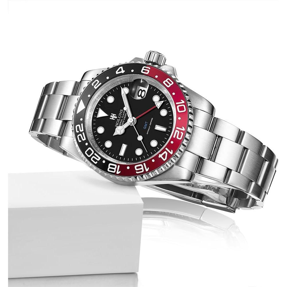 Reloj Automático GMT LOREO Hombre Zafiro 40mm Impermeable