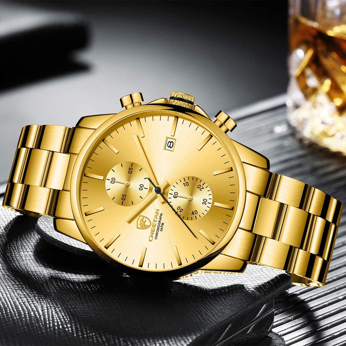 Reloj de Negocios para Hombre GOLDEN HOUR Cronógrafo Cuarzo Acero Inoxidable