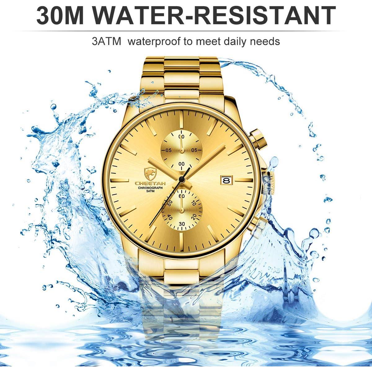 Reloj de Negocios para Hombre GOLDEN HOUR Cronógrafo Cuarzo Acero Inoxidable