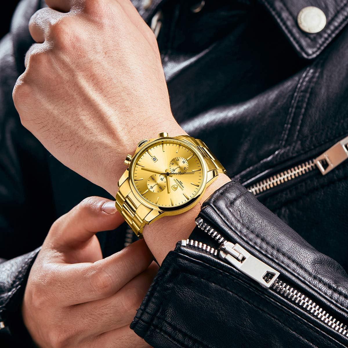 Reloj de Negocios para Hombre GOLDEN HOUR Cronógrafo Cuarzo Acero Inoxidable
