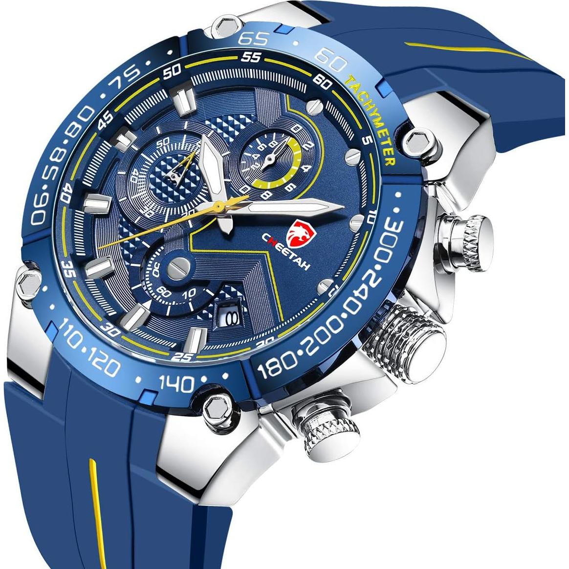 Reloj Cronógrafo Cheetah CH-1606 Militar Hombre Resistente