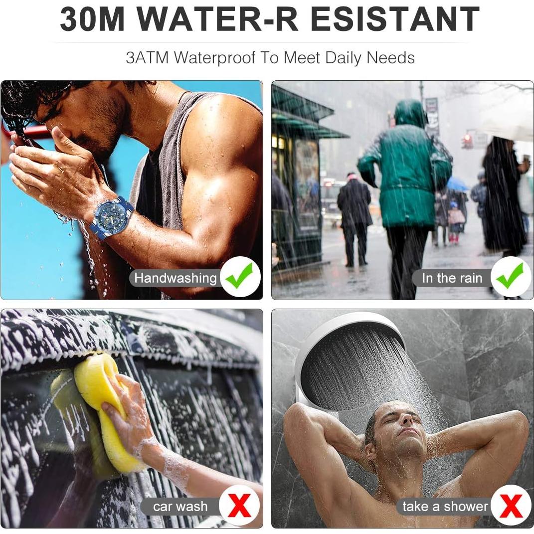 Reloj Cronógrafo Cheetah CH-1606 Militar Hombre Resistente