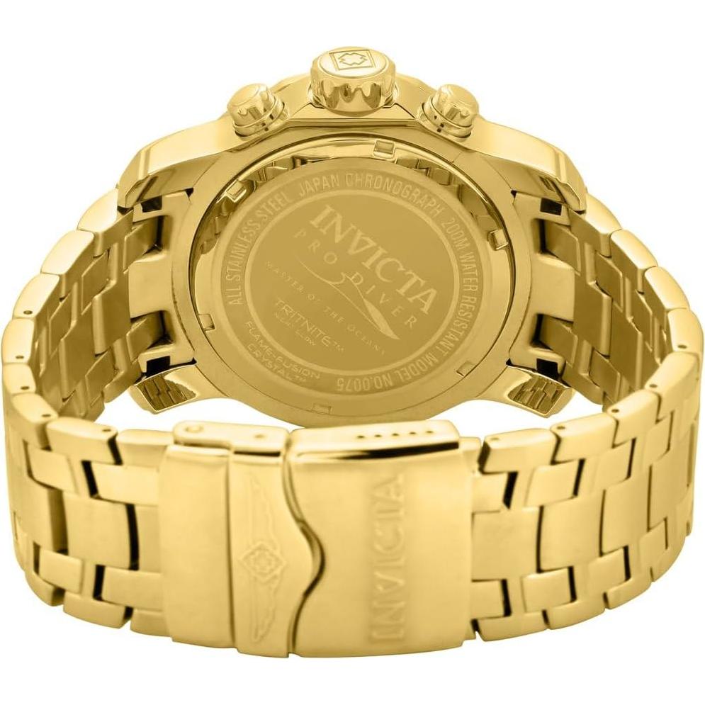 Reloj Cronógrafo Pro Diver Invicta Hombre 48mm Dorado Verde