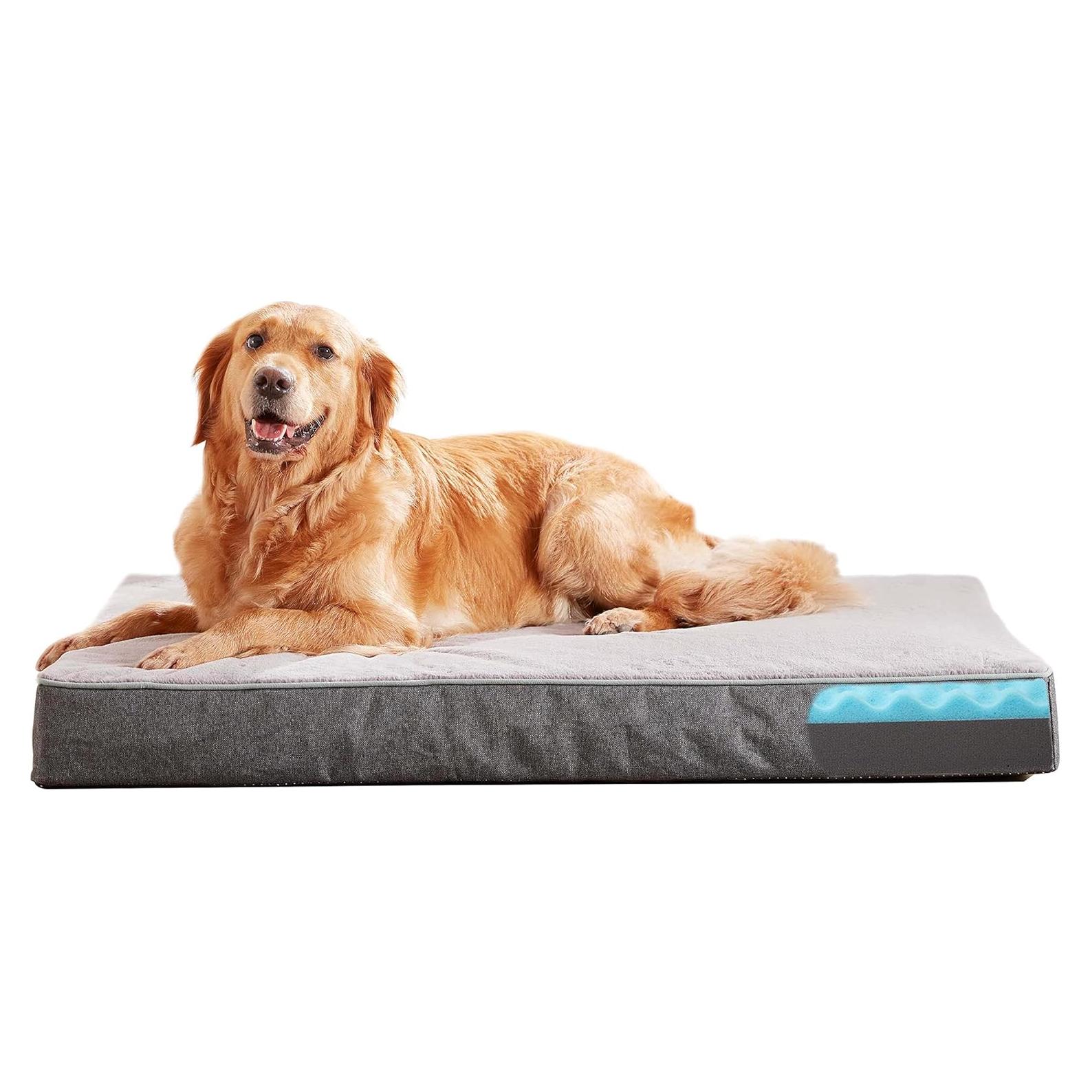 Cama ortopédica para perros XL - Espuma viscoelástica refrigerante