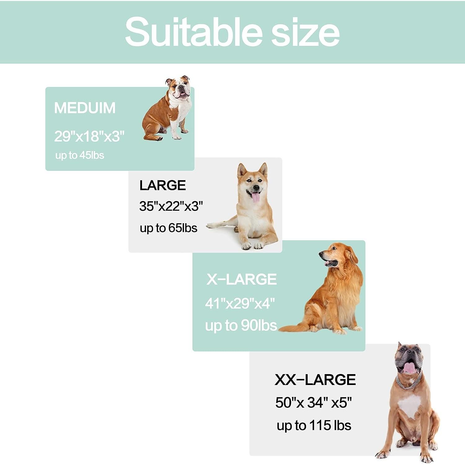 Cama ortopédica para perros XL - Espuma viscoelástica refrigerante