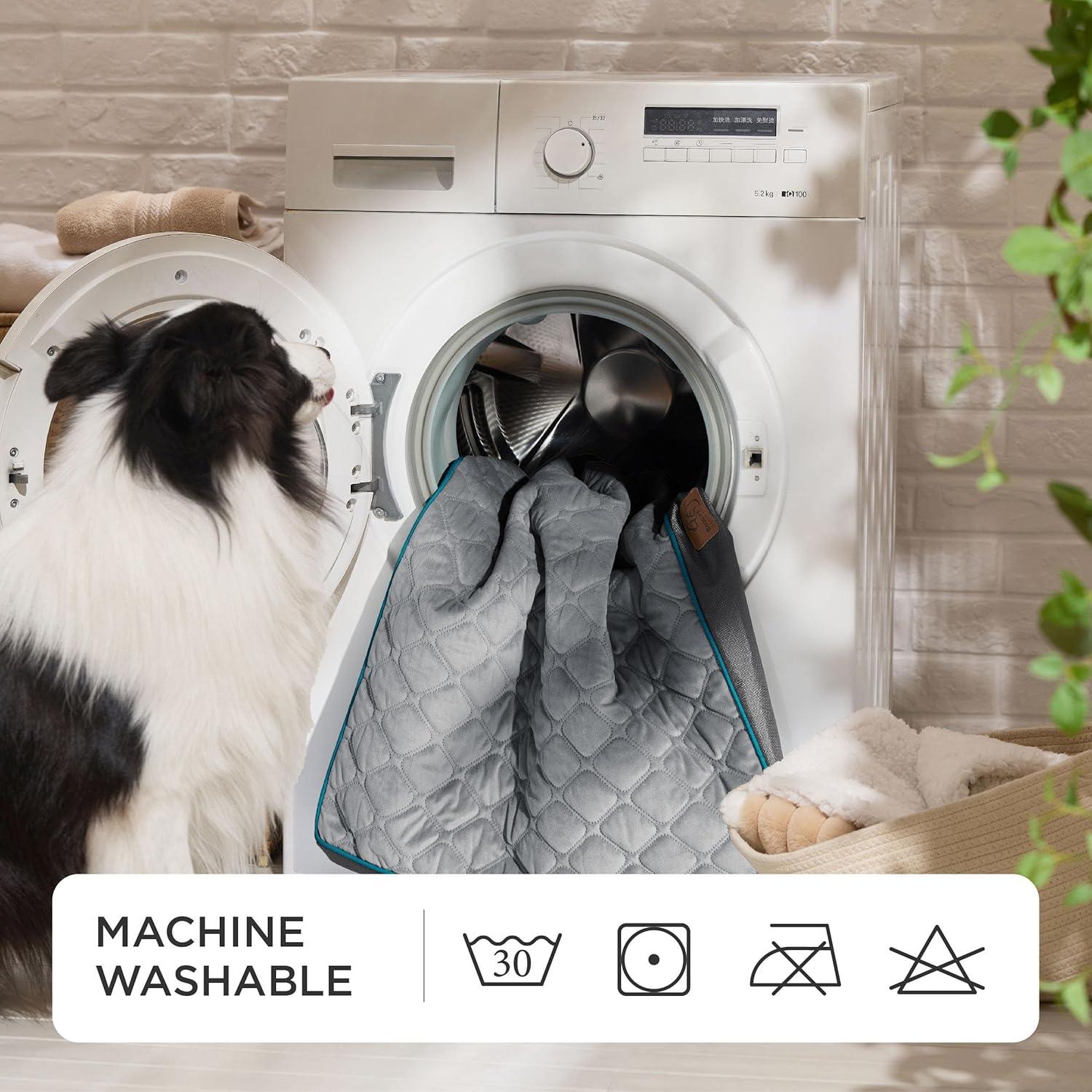 Cama Ortográfica para Perros Bedsure XL 104x74 cm Gris