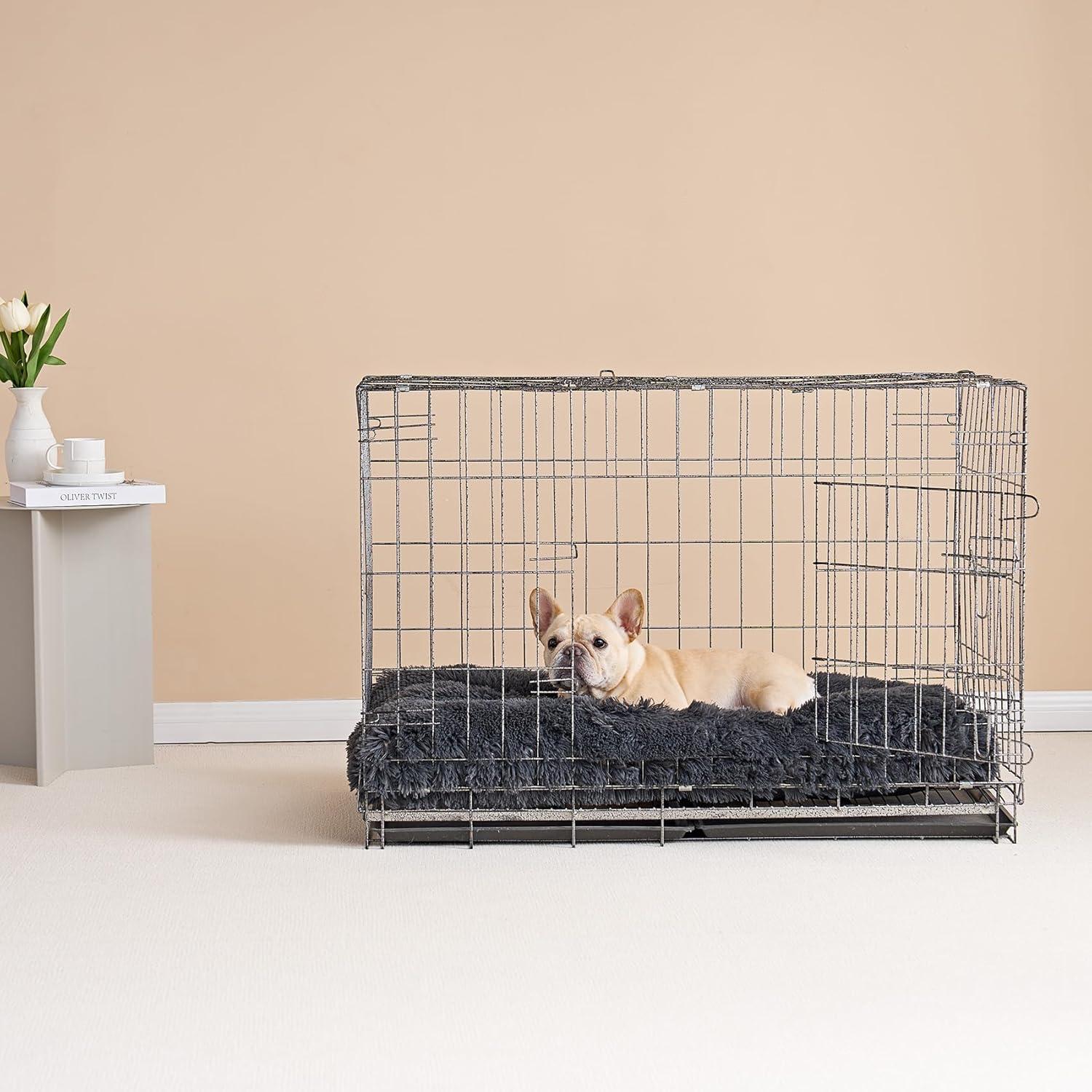 Cama para Perros EHEYCIGA Fluffy 29.5x20cm Gris Oscuro