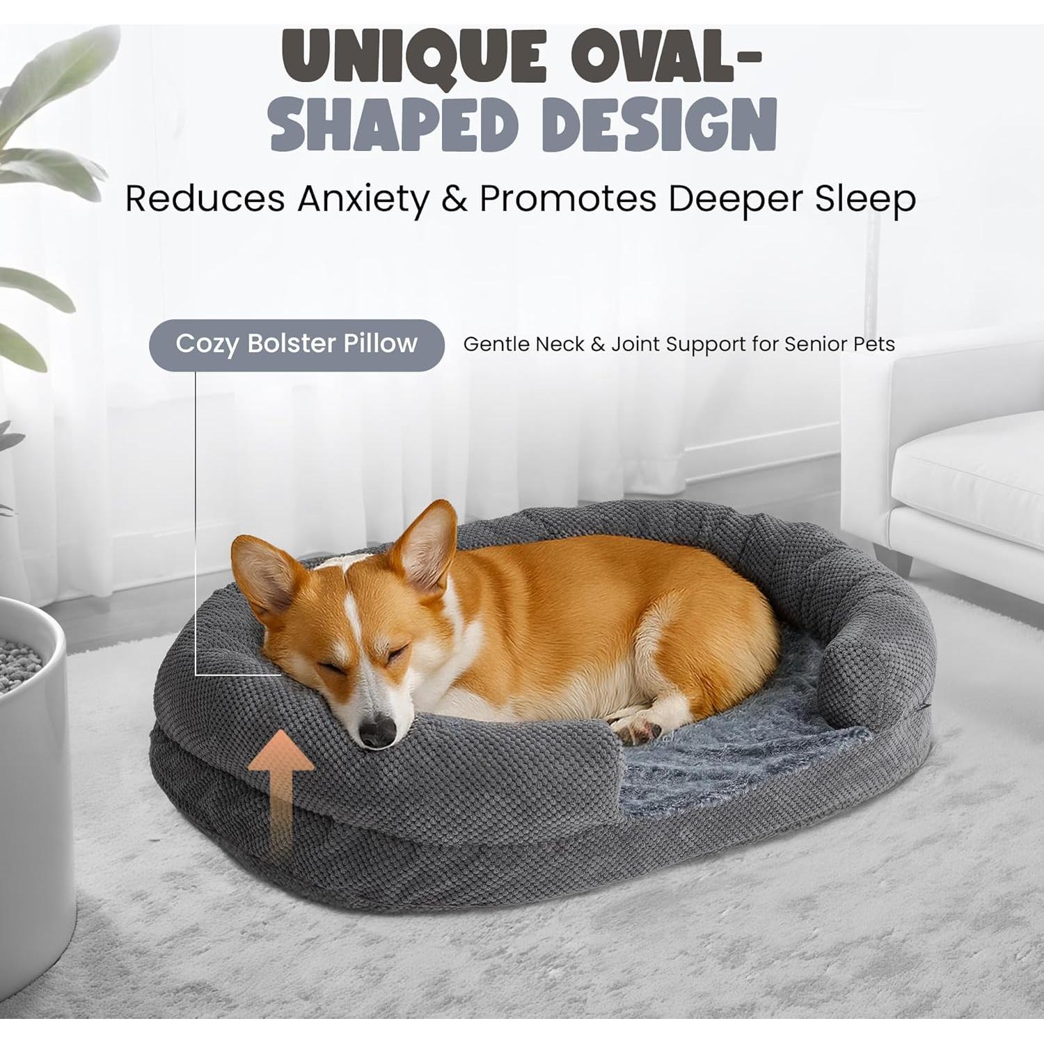 Cama para Perros Miorun S Gris 33x33 cm Ortopédica