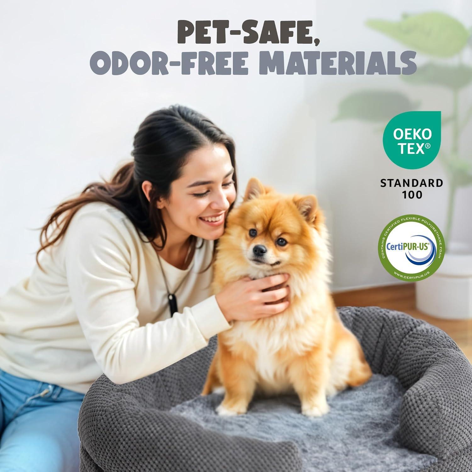 Cama para Perros Miorun S Gris 33x33 cm Ortopédica