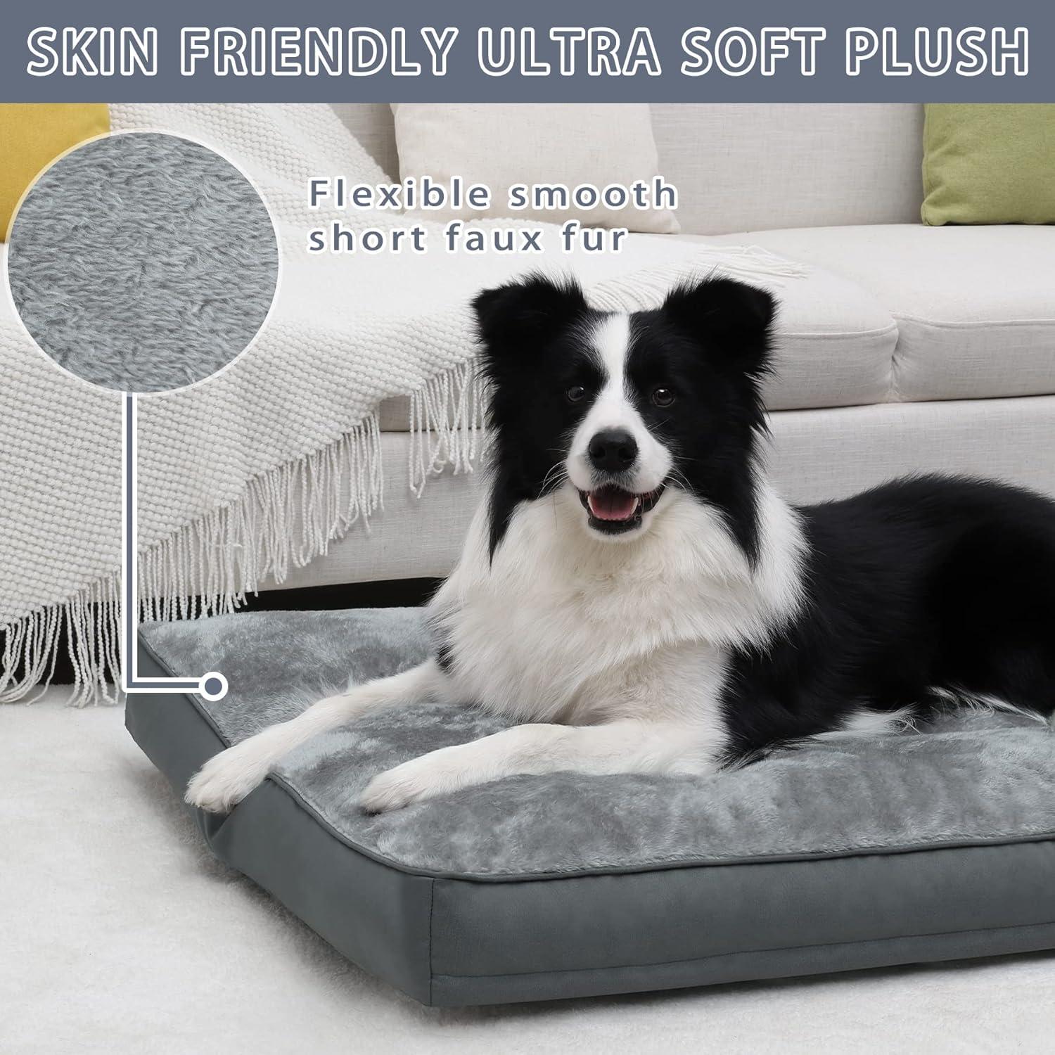 Cama para Perro NUPIDA Impermeable Deluxe 89x56cm Gris