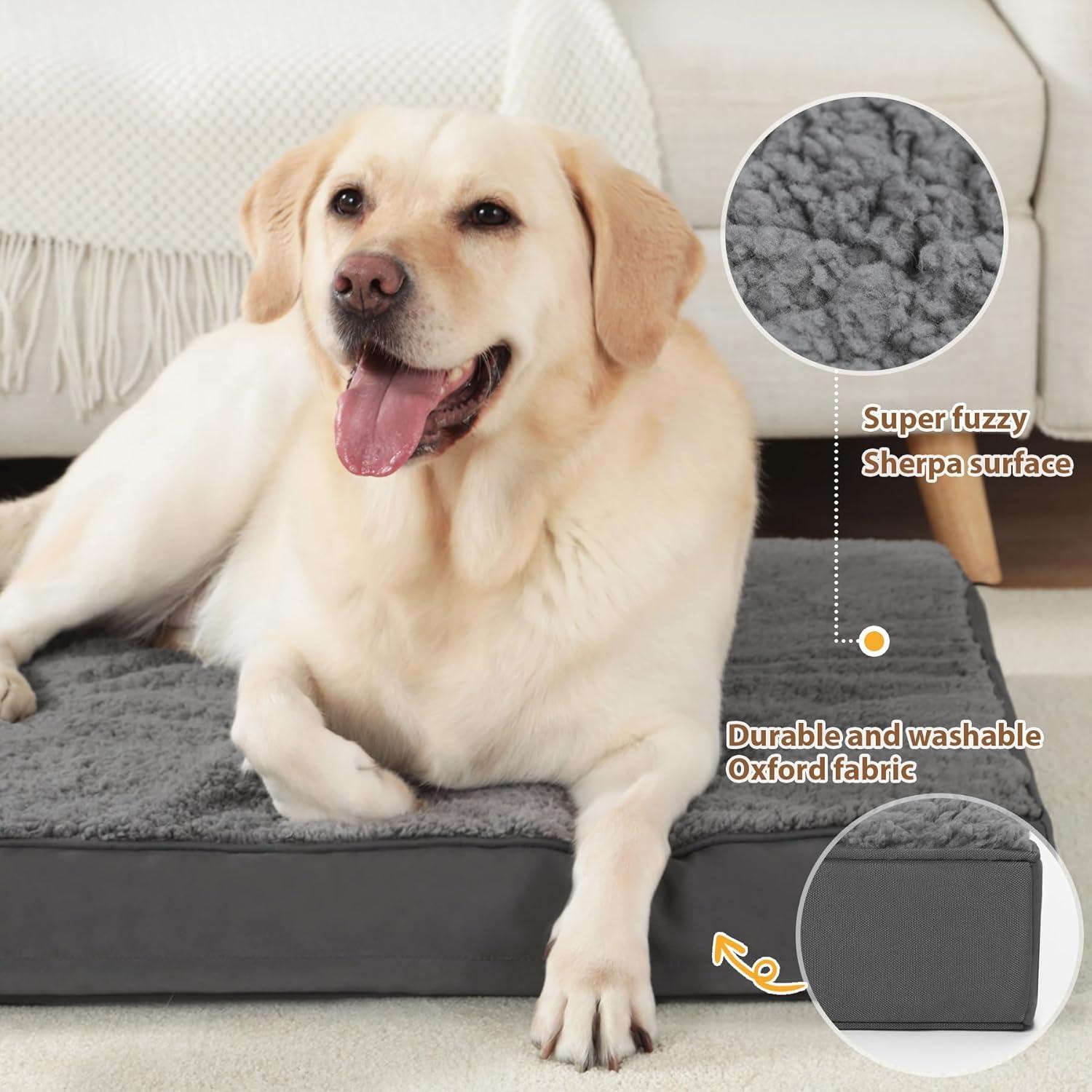Cama Ortopédica para Perros MIHIKK 104x69cm Impermeable