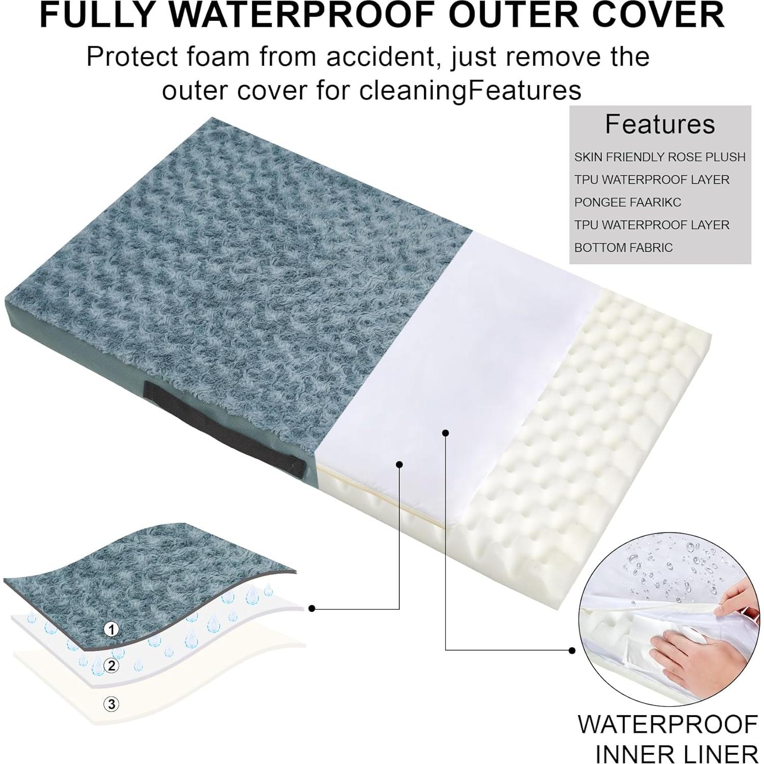 Cama ortopédica para perros Kimpets 50.8x40.6 cm con funda lavable