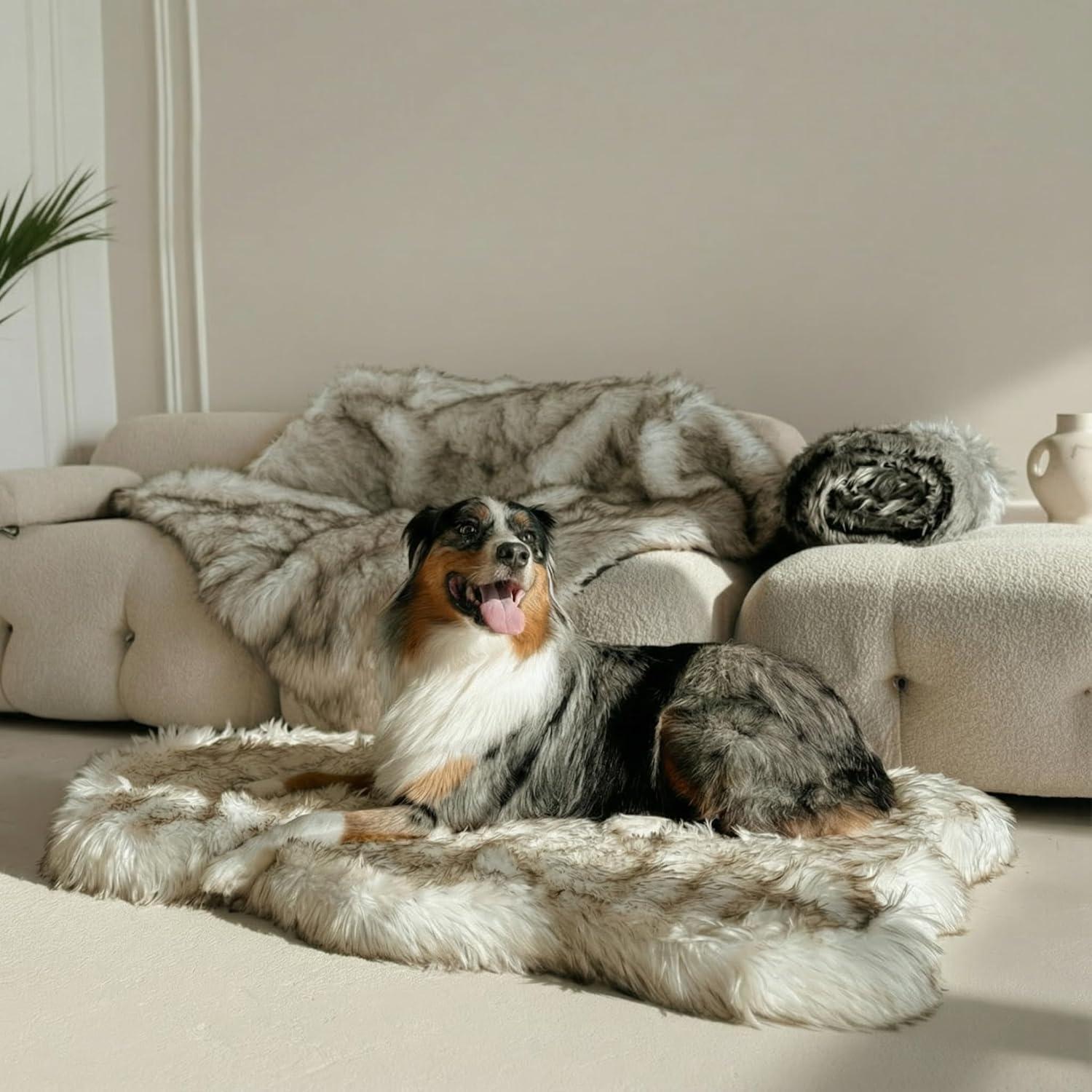 Cama ortopédica de lujo iHappyDog 127x76cm para perros grandes