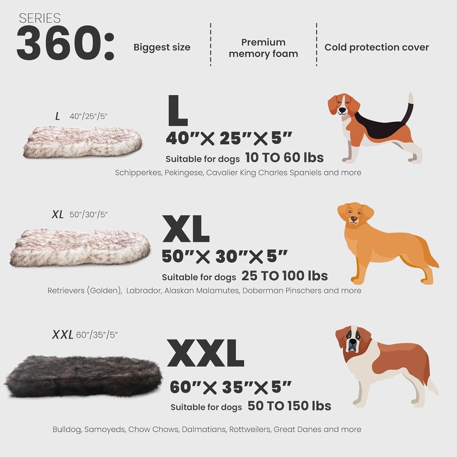 Cama Ortopédica para Perros Laifug de Espuma de Memoria 5"