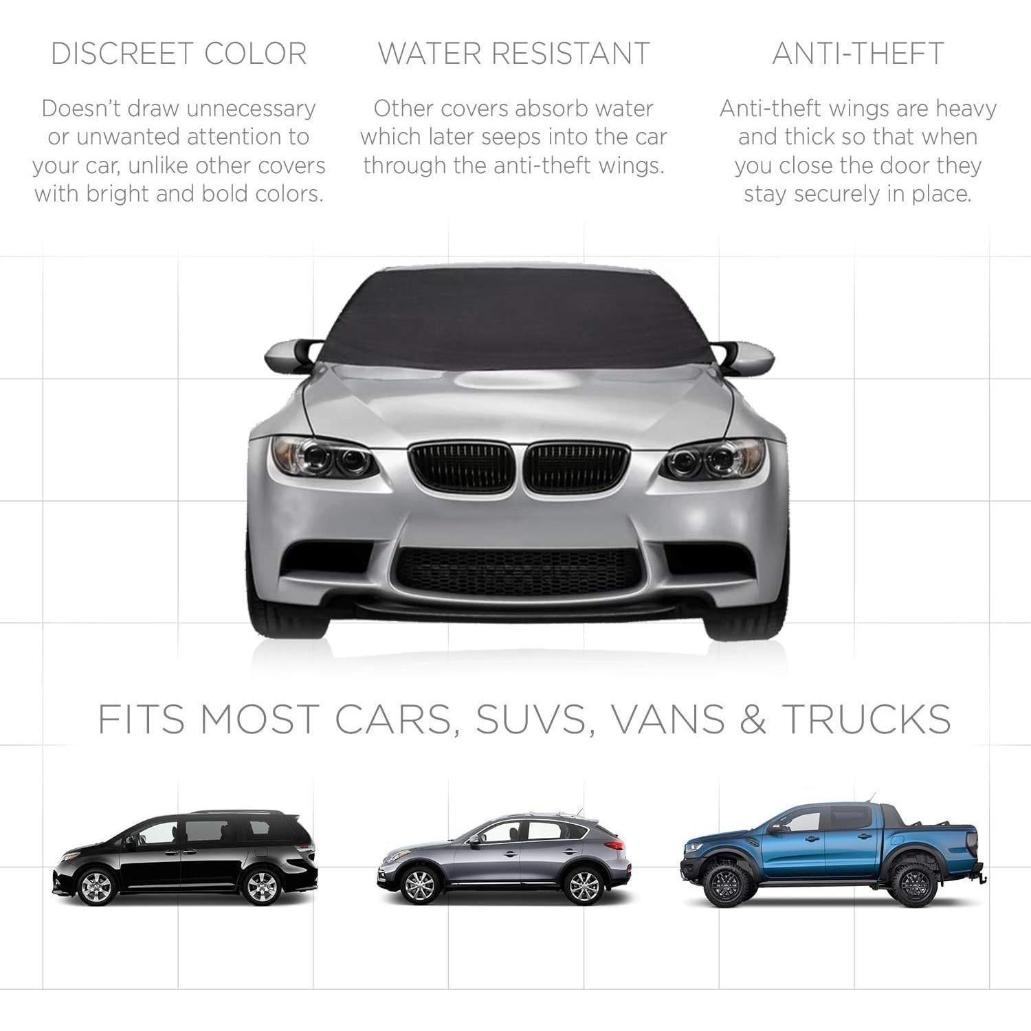 Cubierta de Parabrisas OxGord para Nieve y Hielo 190.5x107.3cm