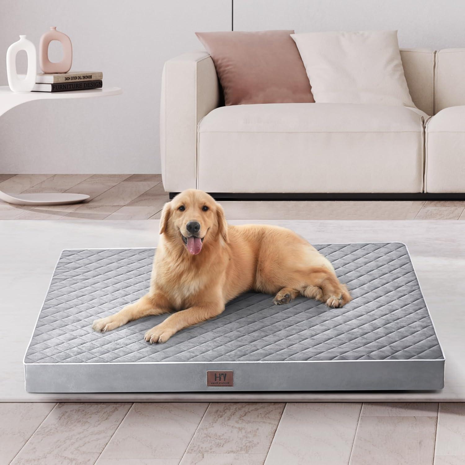 Cama ortopédica para perros grandes Western Home WH - Gris 106.68x76.2 cm