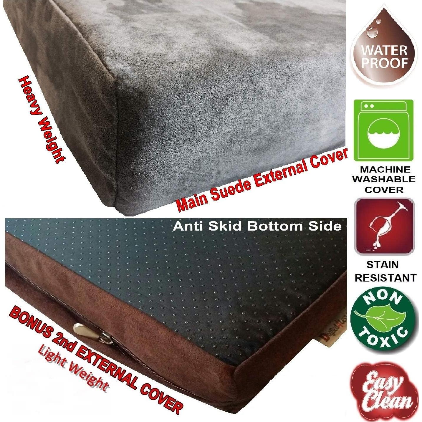 Cama ortopédica para perros Dogbed4less 119x73cm con gel