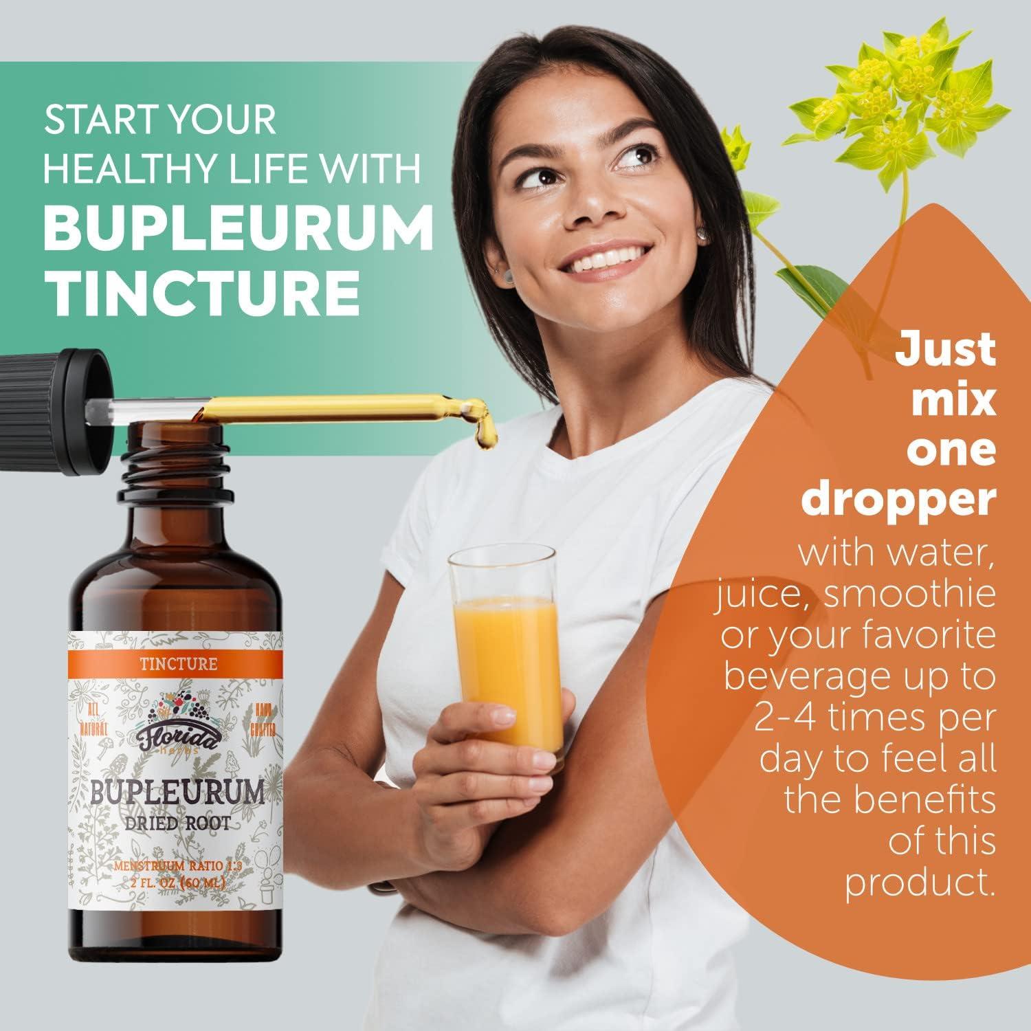 Tintura Orgánica de Bupleurum Florida Herbs 700 mg 60 ml