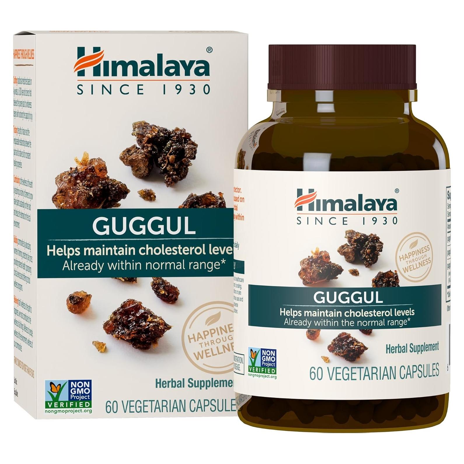 Himalaya Guggul 720 mg - Suplemento Herbal para Hígado 60 Cápsulas