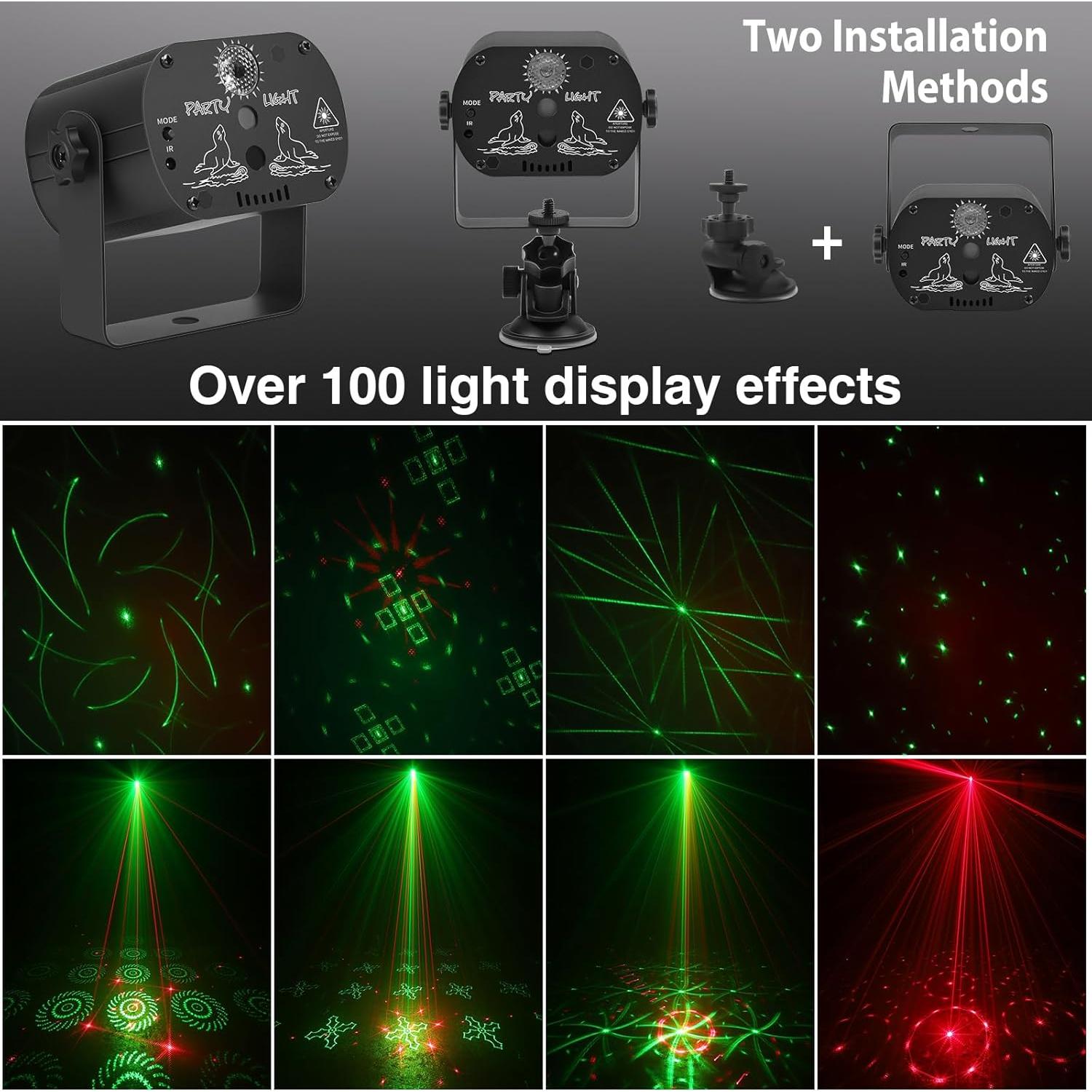 Proyector de Luz Estroboscópica LED RGB Qajok DQ-R60 10.67cm