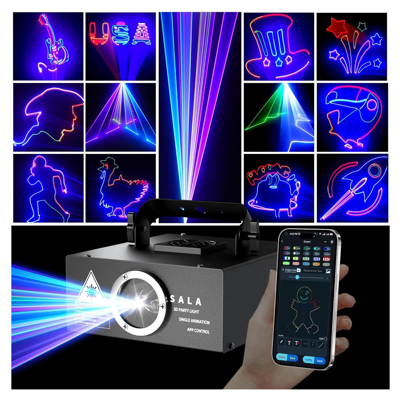 Proyector Láser de Animación 3D SALA con Control APP