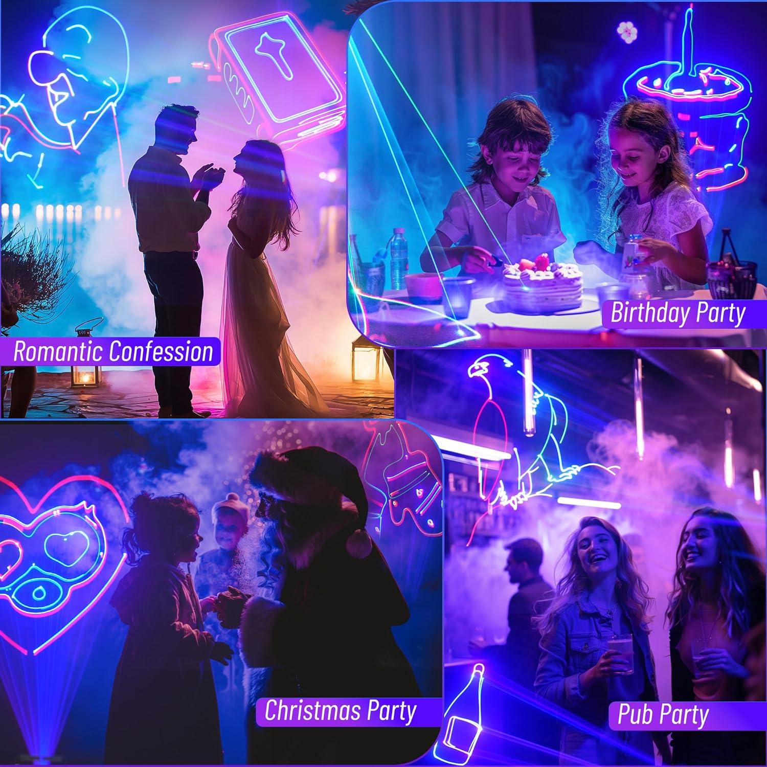 Proyector Láser de Animación 3D SALA con Control APP