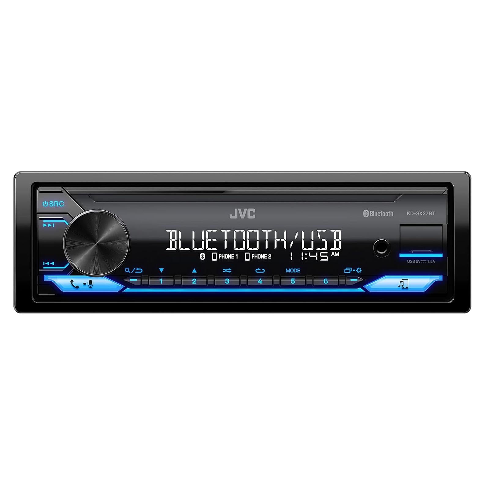 Estéreo de Coche JVC KD-SX27BT Bluetooth 100W USB 1.5A