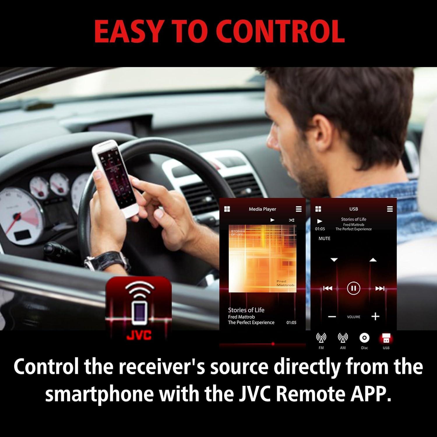 Estéreo de Coche JVC KD-SX27BT Bluetooth 100W USB 1.5A