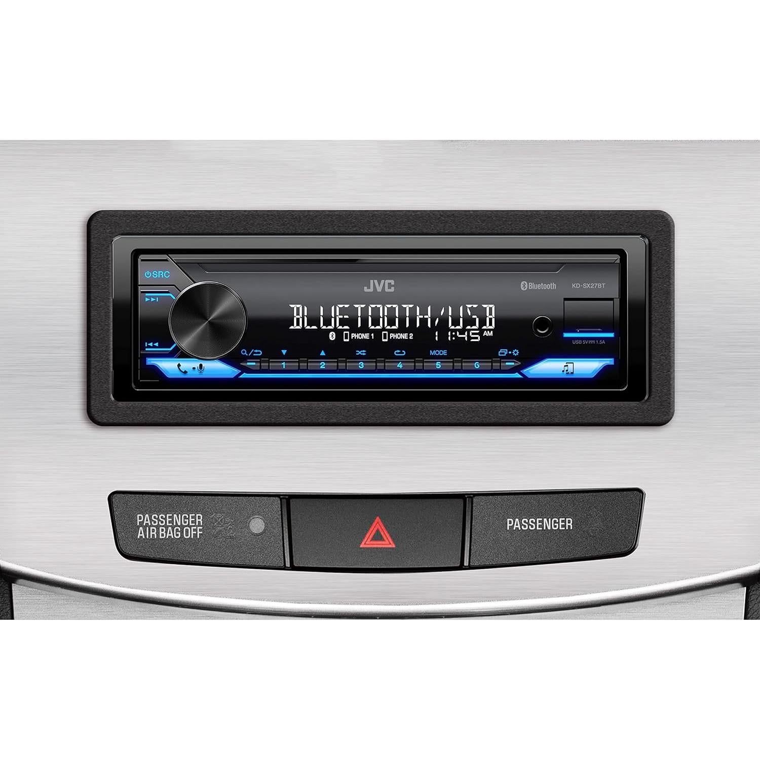 Estéreo de Coche JVC KD-SX27BT Bluetooth 100W USB 1.5A