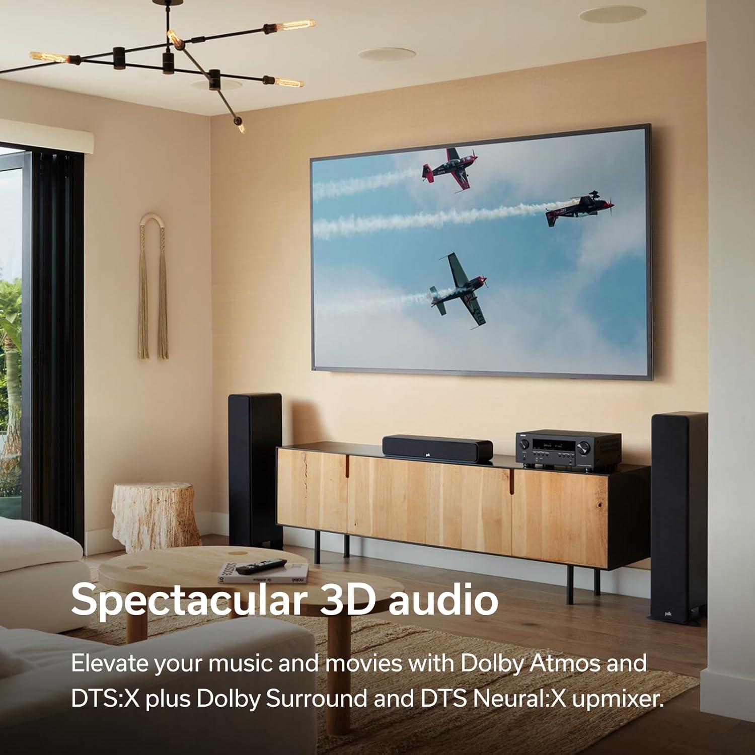 Receptor AV Denon AVR-S970H 8K 7.2 Canales 90W Negro