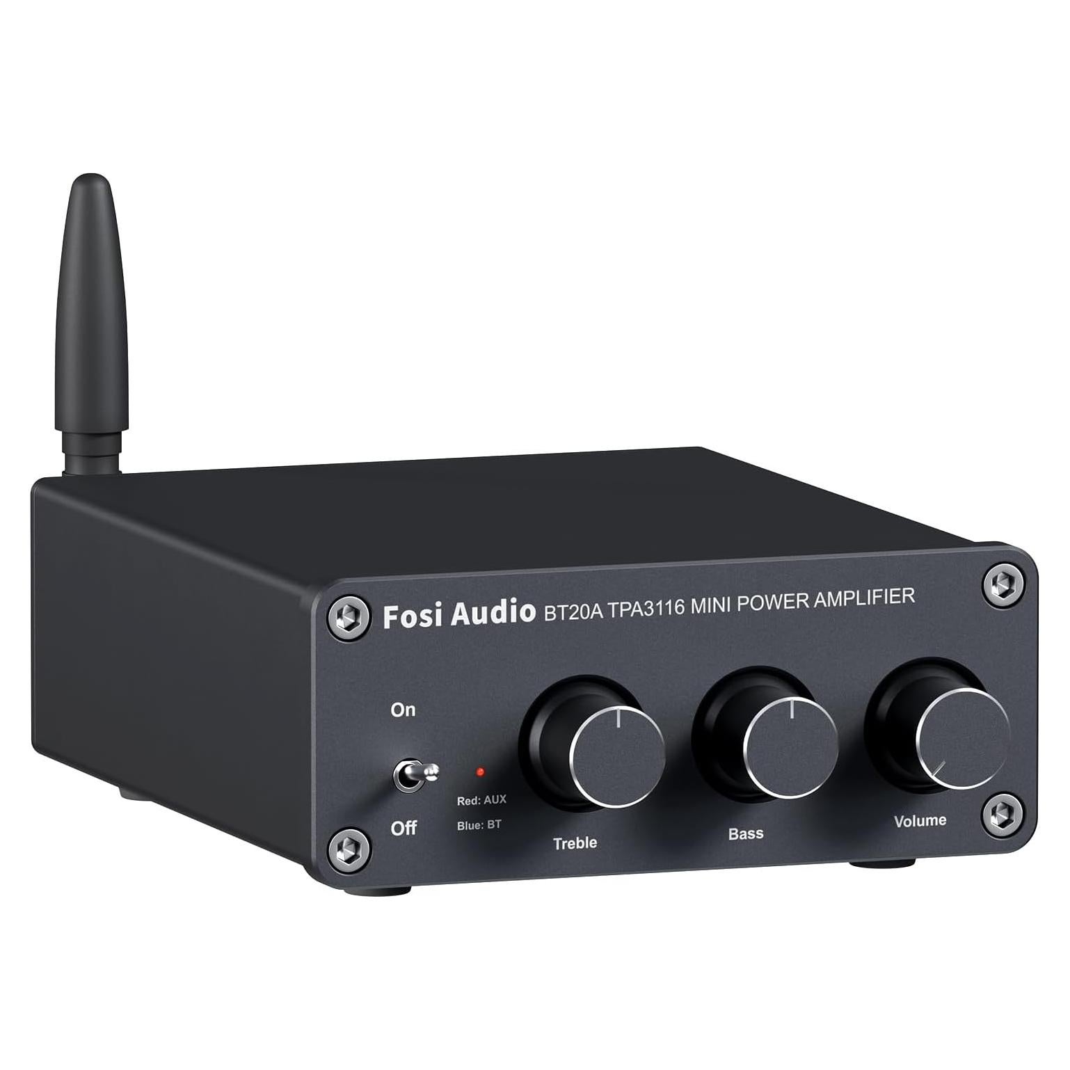 Amplificador Estéreo Bluetooth Fosi Audio BT20A 200W 2 Canales