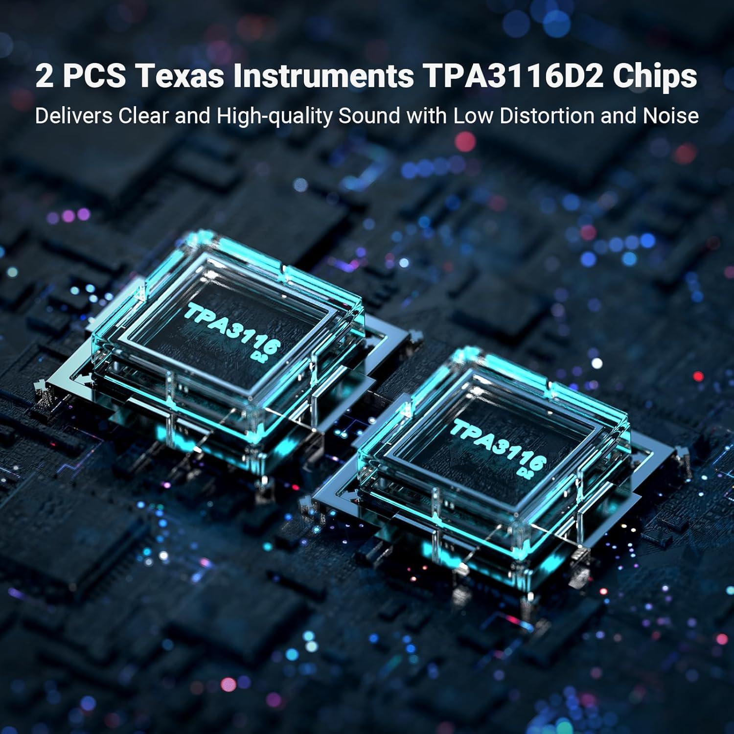 Amplificador Estéreo Bluetooth Fosi Audio BT20A 200W 2 Canales